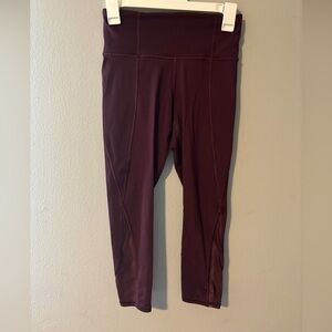 Athleta maroon leggings
